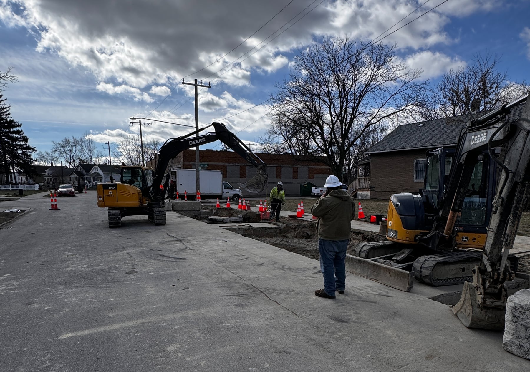 Upmost equipment completing roadway and paving work in Southeast Michigan